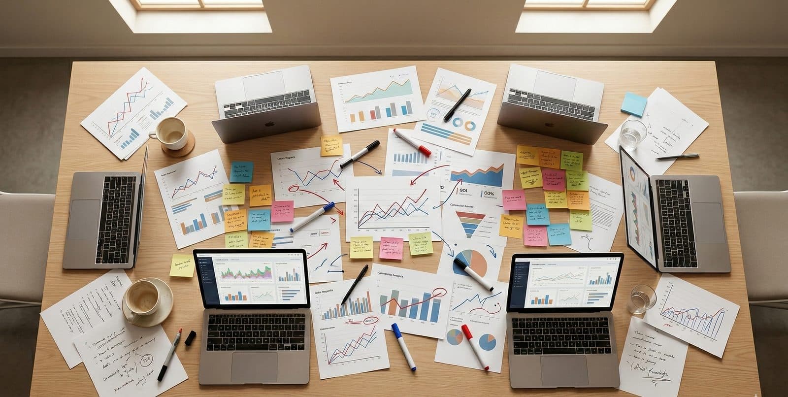 Three disconnected metal pipes above a cracked surface, water escaping through the gaps between them.