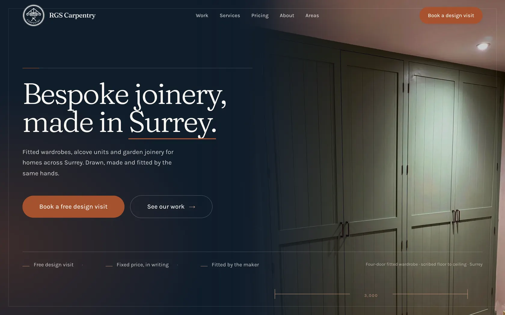 RGS Carpentry website designed and built by Novrex